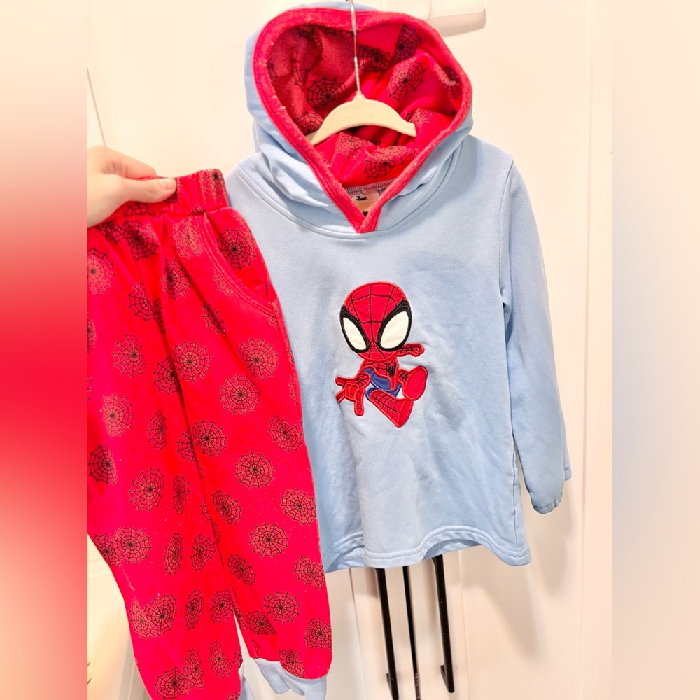 Smocked Spider-Man Hoodie and Pants Set